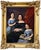 Jules Leonard, Madame De Joannès and Her Daughters, 1881, Oil on Canvas For Sale - Image 13 of 13