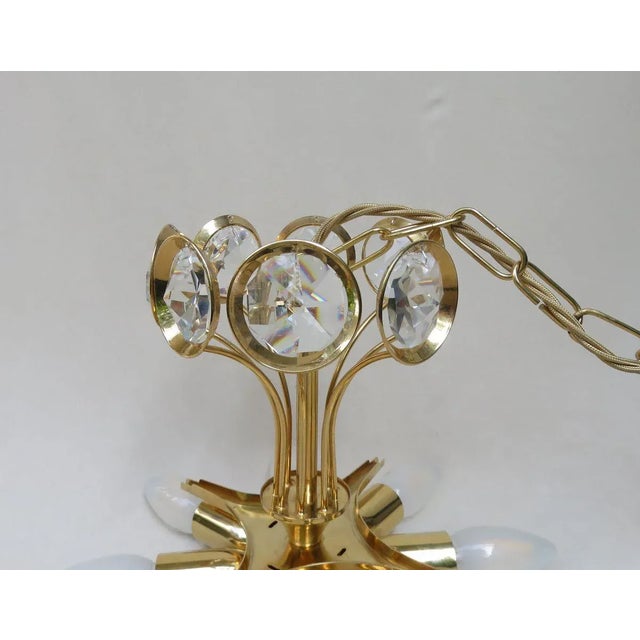 Large Crystal-Plated Ceiling Lamp from Palwa, 1970s For Sale - Image 12 of 18