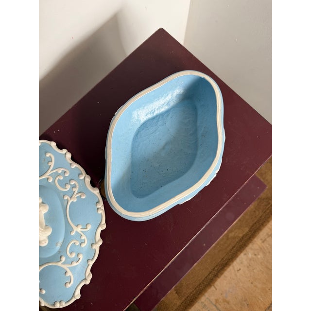 Mid 20th Century Rococo Porcelain Lidded Trinket Dish For Sale - Image 5 of 7