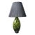 Vintage Green & Black Art Glass Table Lamp For Sale