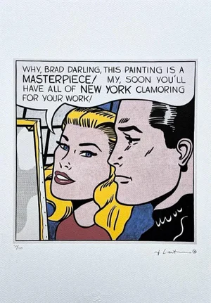 After Roy Lichtenstein, "Masterpiece", 1990s, Silk-Screen