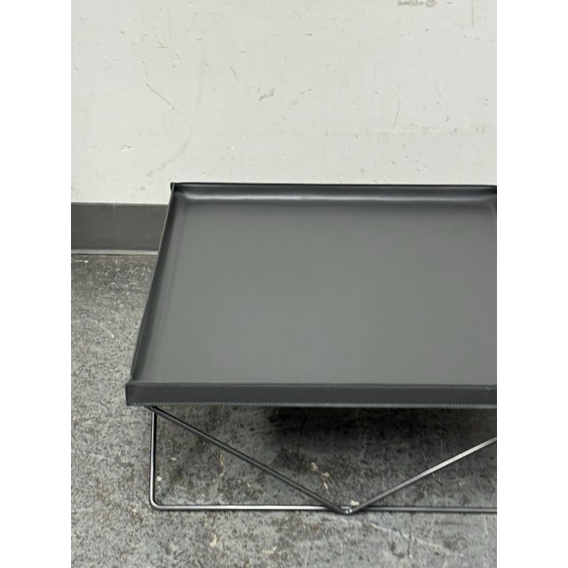 2020s Bontempi Casa Flexus Square Leather Coffee Table For Sale - Image 5 of 12