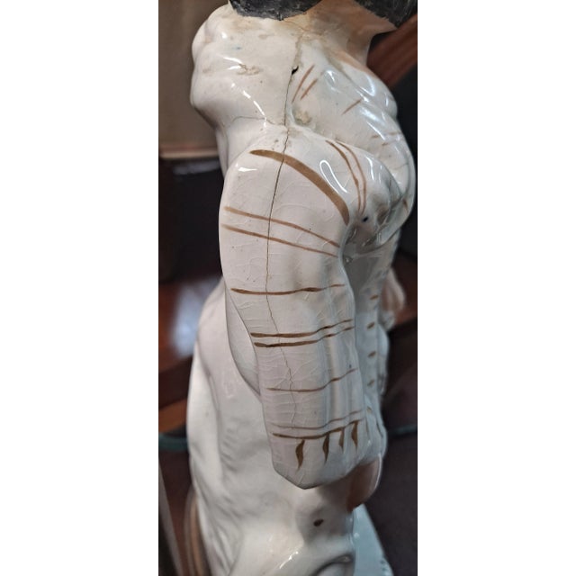 English Porcelain Figure Titled "The Lion Slayer" For Sale - Image 11 of 12