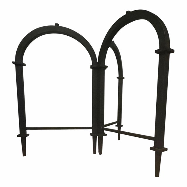 Global Views Global Views 84”x44” Acquedotto Iron and Glass Dining Table For Sale - Image 4 of 9