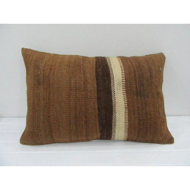 Handmade Striped Kilim Pillow Cover For Sale - Image 4 of 4