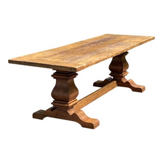 French Trestle Style Farm Table For Sale