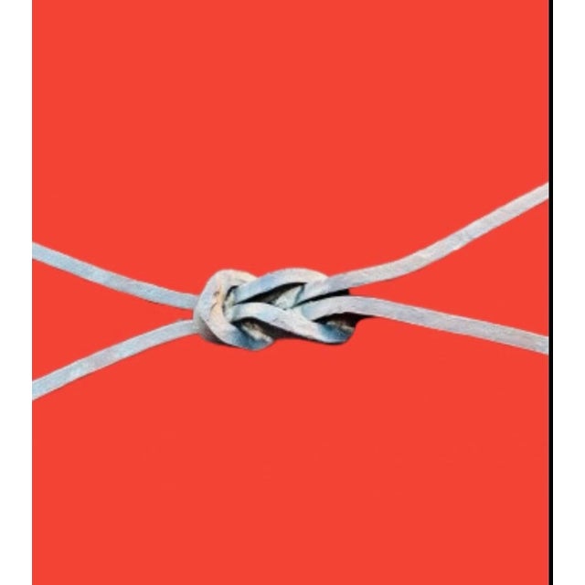 1990s French Handcrafted Live Edge and Wrought Iron Base Dining Table For Sale In Miami - Image 6 of 11