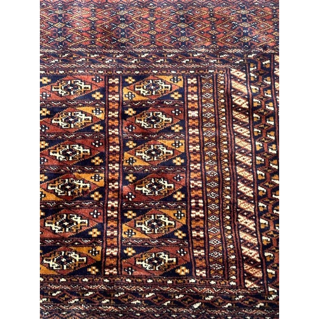 Blue Vintage Turkmen Style Pakistani Chowal Bobyrugs Rug, 1980s For Sale - Image 8 of 18