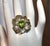 Artisan Peridot Citrine Flower Adjustable Ring Sterling Silver, Size 7.25 For Sale - Image 13 of 15