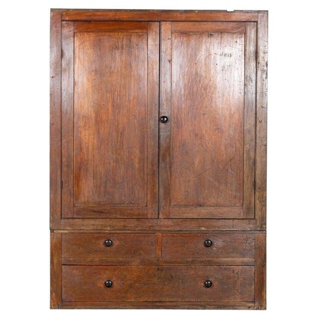 Large Irish Pine Housekeepers Cupboard, 1850s For Sale - Image 12 of 12