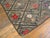 1880s Brown Diamond Folk Art Antique American Hooked Rug 4'4" X 4'9" Handknotted Wool Carpet For Sale - Image 4 of 4