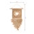Loving Heart Wall Art Straw Natural, handmade by Indonesia artist.