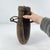 Early 20th Century Pokot Wood Milk Container with Lid and Strap Kenya MATTER COLLECTION For Sale - Image 9 of 9