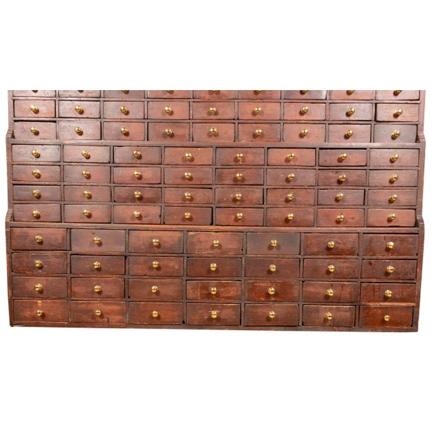 Brown American Pine Apothecary Chest For Sale - Image 8 of 8