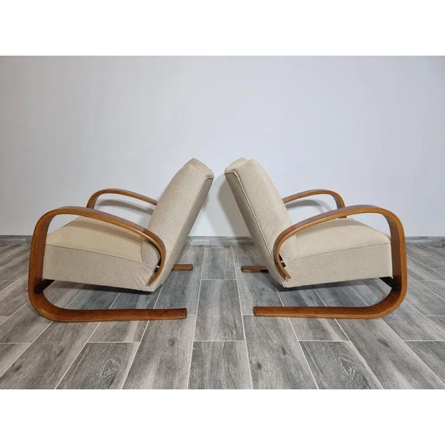 Textile Set of Armchairs by Miroslav Navratil For Sale - Image 7 of 8