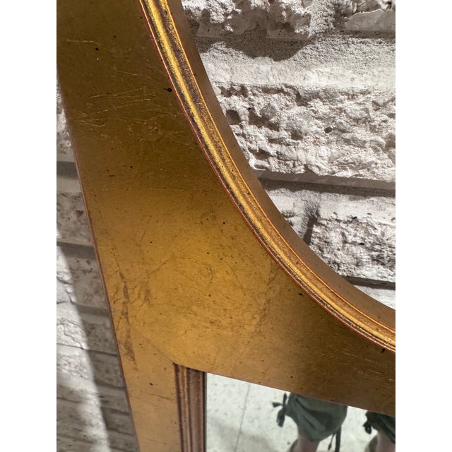 Pair of Gothic Cathedral Giltwood Wall Mirrors With Finials For Sale In Houston - Image 6 of 6