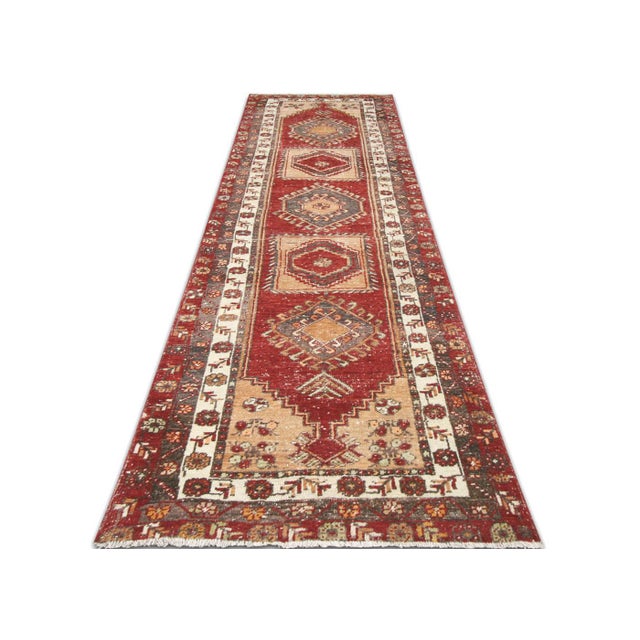 1960s Turkish Oushak Runner For Sale In Los Angeles - Image 6 of 6