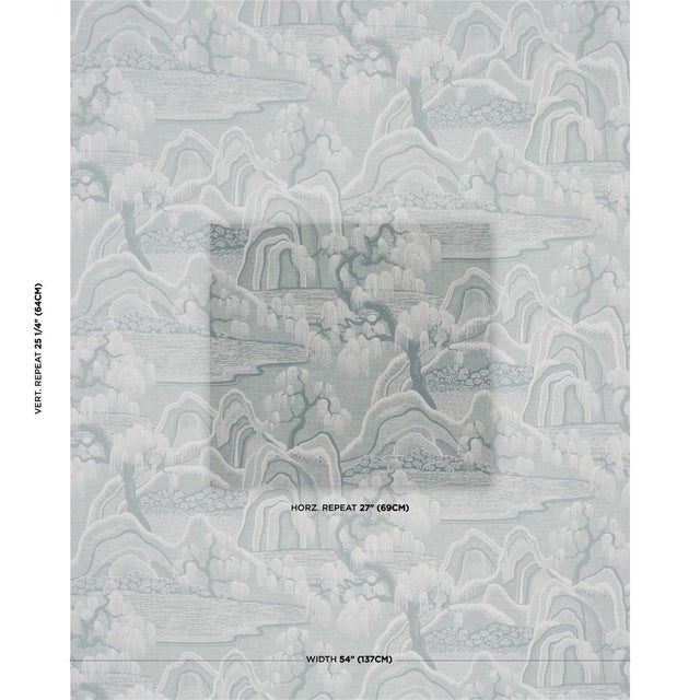 Featuring an enchanting composition of rolling hills, graceful willow trees, and rippling water, Indigo Garden by...