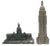 Midcentury Architectural Monument Models, Set of 2 For Sale - Image 4 of 4