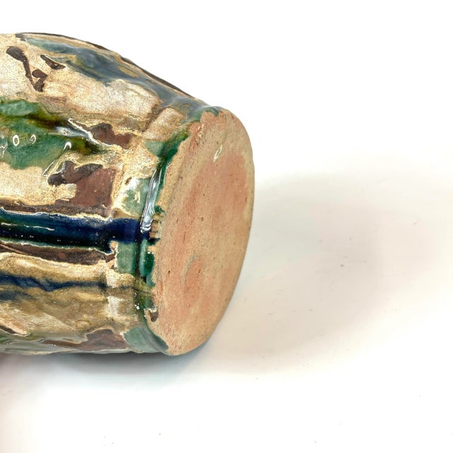 17th Century Chinese Tricolored Ginger Jar With Palm Trees For Sale - Image 9 of 10