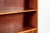Scandinavian Modern Figured Mahogany Secretary Bookcase Cabinet 1960s For Sale - Image 11 of 17