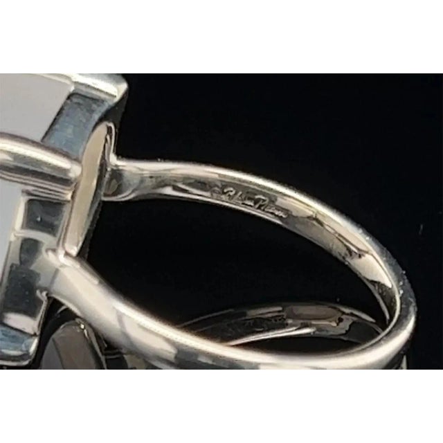 Tiffany & Co. Paloma Picasso Sugar Stacks Milky Quartz Sterling Silver Ring Size 5 For Sale In Miami - Image 6 of 7