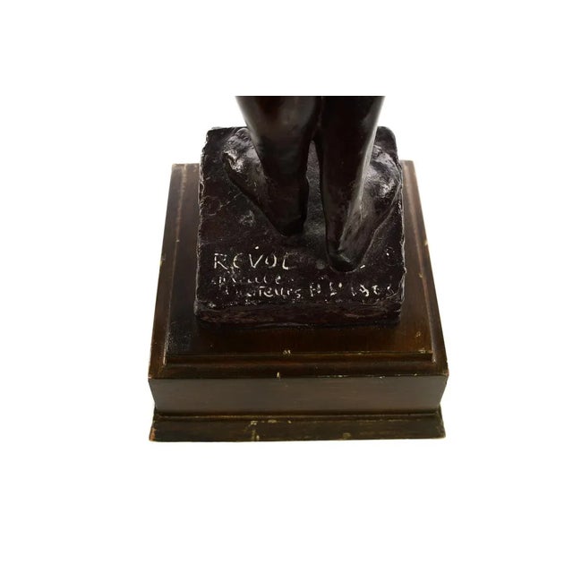 Brown Guy Charles Revol Nude Female Bronze Sculpture For Sale - Image 8 of 9