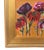 Colorful bold impressionist abstract floral flowers on stretched artist canvas. Signed by the talented artist "Franccesca...