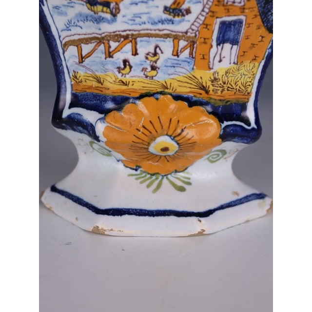 18th Century Dutch Delft Polychrome Covered Pot with Bird Finial, 1760 For Sale - Image 15 of 18