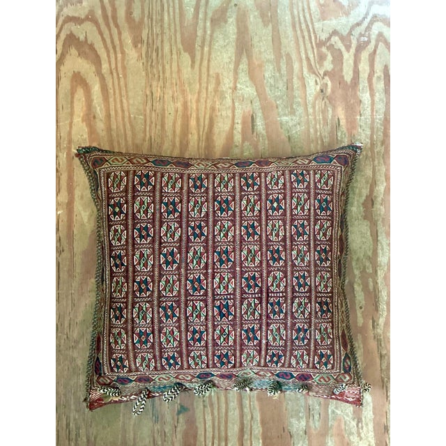 Vintage Monumental Kilim Throw Pillow For Sale - Image 11 of 17