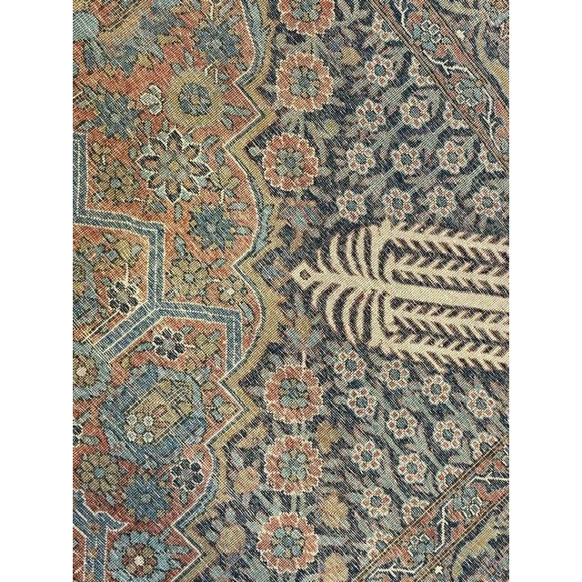 Textile Antique Persian Mohtasham , 4'4" X 6'7" For Sale - Image 7 of 11