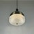 Mid-Century Modern Mid-Century Modern Italian Pressed Glass Pendant Lamp in Brushed Metal and Wood from Stilux Milano, 1960s For Sale - Image 3 of 7