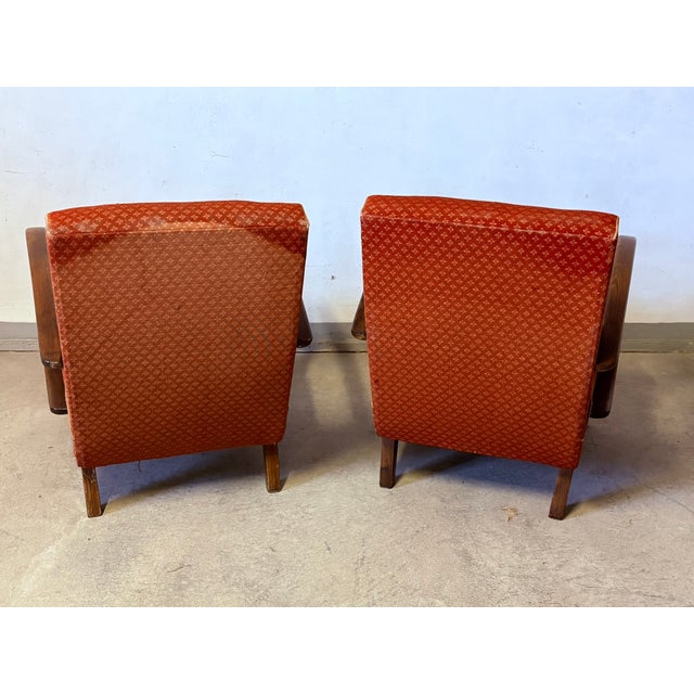 Vintage Armchairs by Jindrich Halabala, 1950s, Set of 2, in Very Good conditions. Designed 1950 to 1959 I have official...