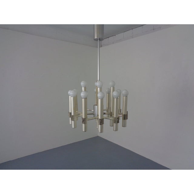 Mid-Century Modern Sputnik Chandelier by Angelo Brotto for Esperia, Italy, 1960s For Sale - Image 3 of 18