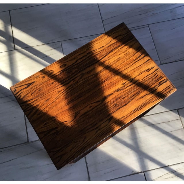 Danish Modern Rosewood Side Table, Attributed to Jørgen Bækmark, Denmark Circa 1960s For Sale - Image 4 of 10