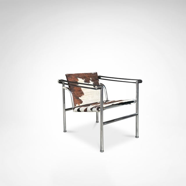 1980s LC1 Armchair in Ponyskin by Le Corbusier for Cassina, 1980s For Sale - Image 5 of 11