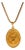 Eternal Scarab Guardian Medallion Gold Necklace For Sale