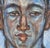Figurative Vintage 1990’s Portrait of a Young Man in Blue For Sale - Image 3 of 6