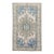5x7 Vintage Rug | Ivory & Blue With Bold Stylized Medallion For Sale