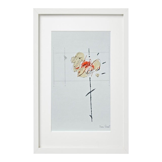 Contemporary 9.5" by 14.2" Unframed Organic Modern Original Botanical Floral Painting For Sale - Image 3 of 3