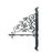 Elegant real old (no copy) wrought iron wall bracket, featuring richly detailed scrollwork. Traditionally used as a sign...
