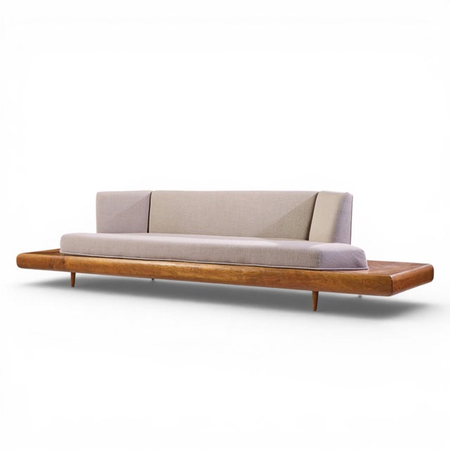 Mid-Century Modern Adrian Pearsall for Craft Associates 2006-S Mid Century Walnut Sofa For Sale - Image 3 of 9