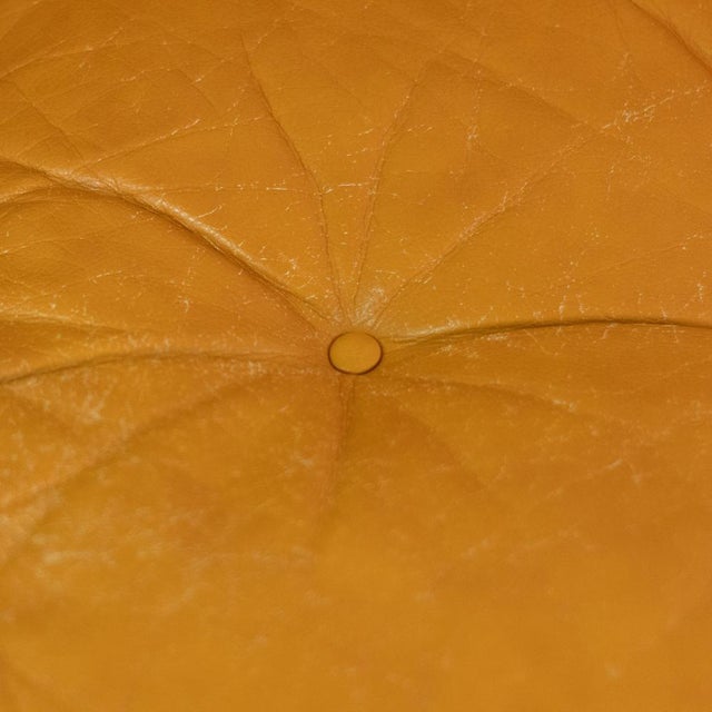 Large Vintage Crowned Brown Leather Sofa by Tobia Scarpa for C&B, 1972 For Sale - Image 14 of 17