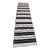1980s Tribal White Striped Kilim Rug For Sale