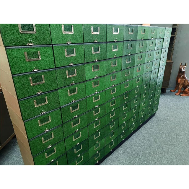 1950s Mid-Century Modern Highboard with File Boxes, 1950s, Set of 91 For Sale - Image 5 of 16