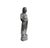 Chinese Weathered Black Gray Patina Stone Standing Monk Luohan Arhat Statue For Sale - Image 4 of 13