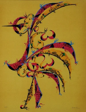 Letter G - Original Lithograph by Raphael Alberti - 1972 1972