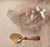 Mid 20th Century Crystal Oyster Shell Caviar Dish With Full Mother-of-Pearl & Engraved Silver Spoon For Sale - Image 15 of 15