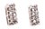 2010s 14 Karat White Gold Fancy Earrings With Round Diamonds For Sale - Image 5 of 10