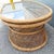 Boho Chic Buri Rattan Oval Inlaid Glass Top Coffee Table For Sale - Image 4 of 6